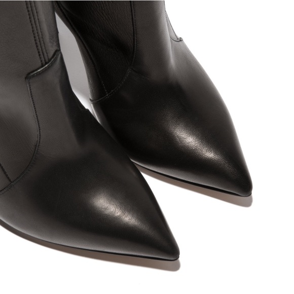 $2400 RARE CASADEI BLADE OVER THE KNEE THIGH HIGH BLACK LEATHER BOOTS EU40 - Picture 8 of 11